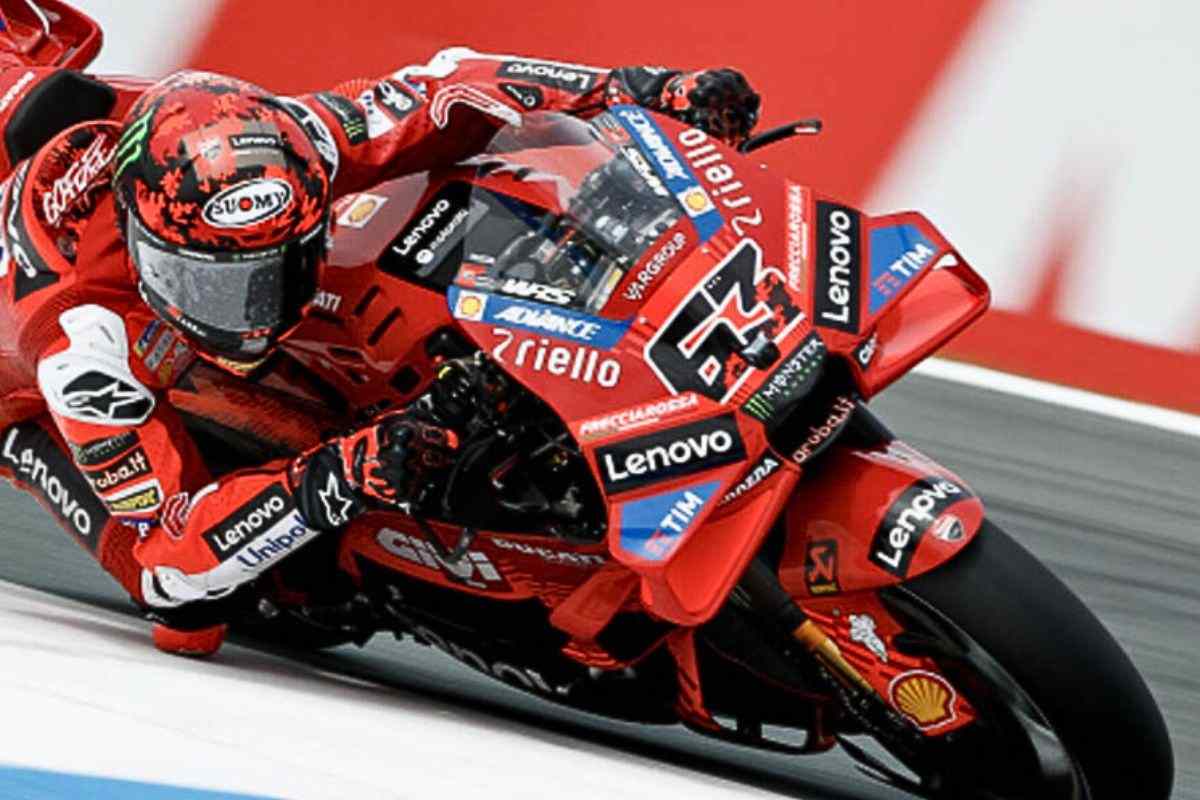 Pecco in sella alla sua Ducati